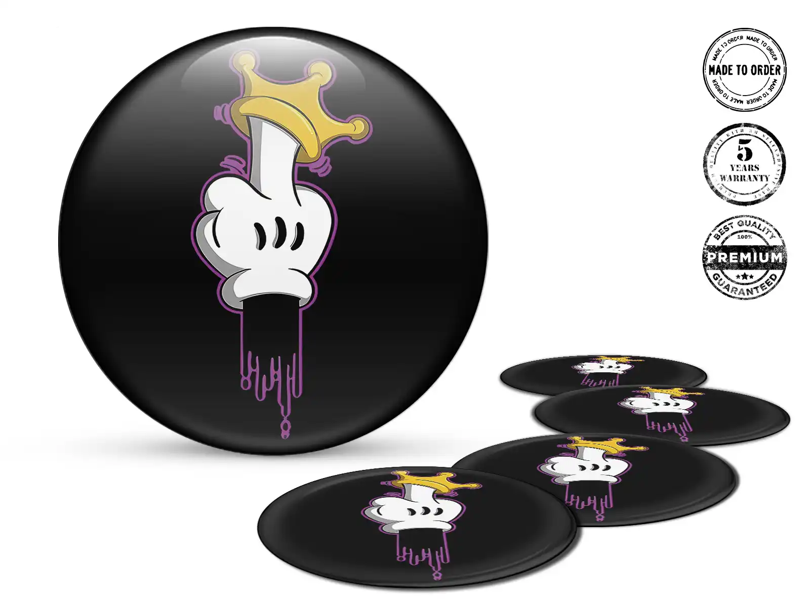 Wheel Stickers Metallic Radiant Thrust Prism